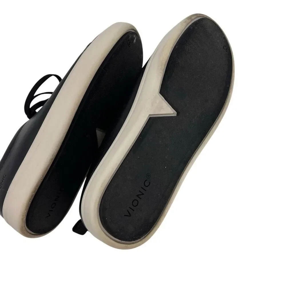 VIONIC‎ Women’s 8 Comfort Shoes Paisley Black Leather